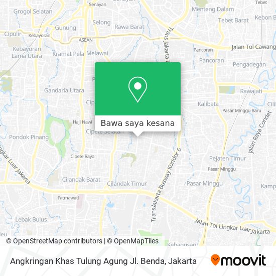 Peta Angkringan Khas Tulung Agung Jl. Benda