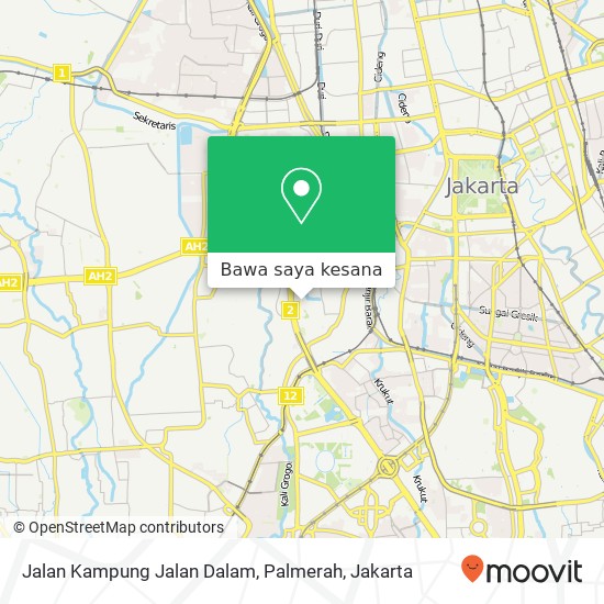 Peta Jalan Kampung Jalan Dalam, Palmerah