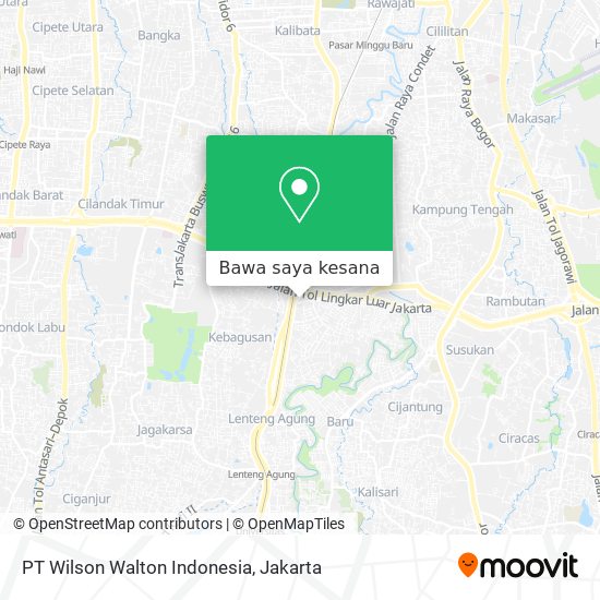 Peta PT Wilson Walton Indonesia