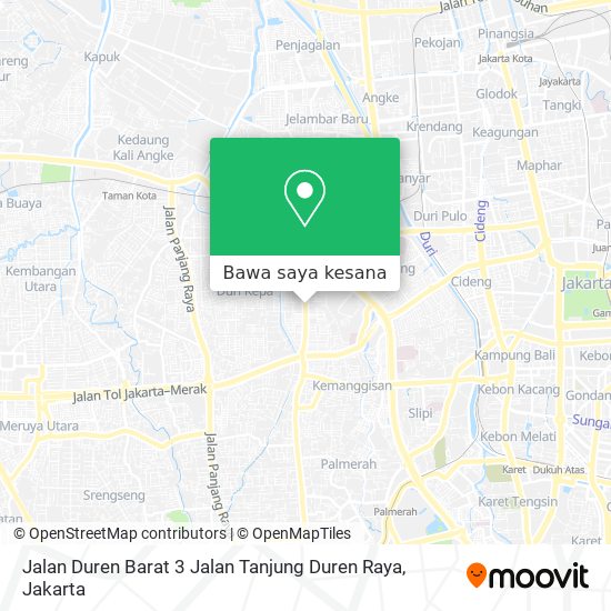 Peta Jalan Duren Barat 3 Jalan Tanjung Duren Raya