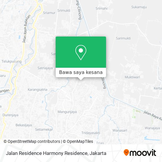 Peta Jalan Residence Harmony Residence