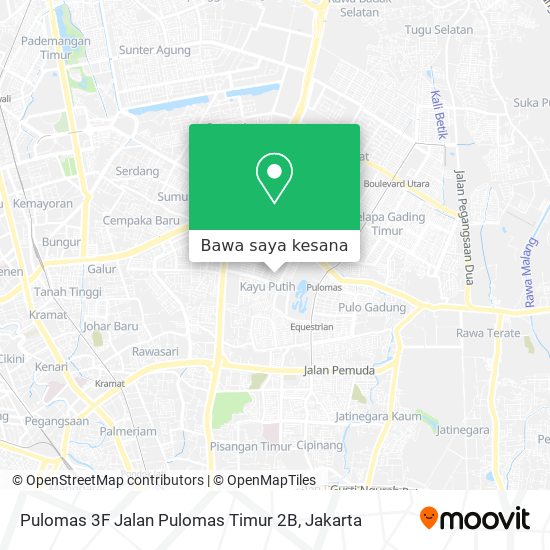 Peta Pulomas 3F Jalan Pulomas Timur 2B