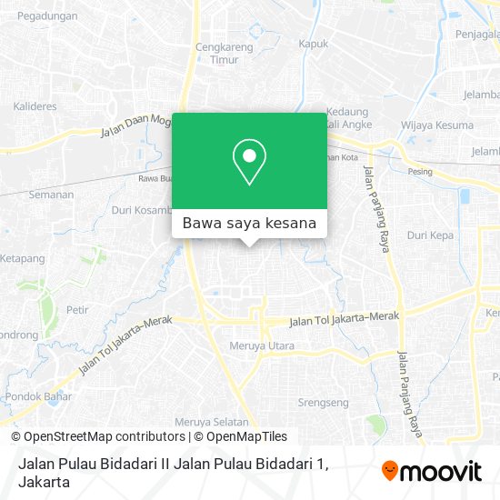 Peta Jalan Pulau Bidadari II Jalan Pulau Bidadari 1