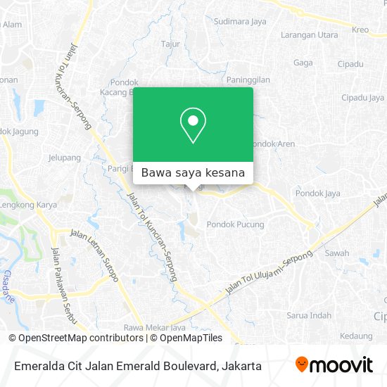 Peta Emeralda Cit Jalan Emerald Boulevard