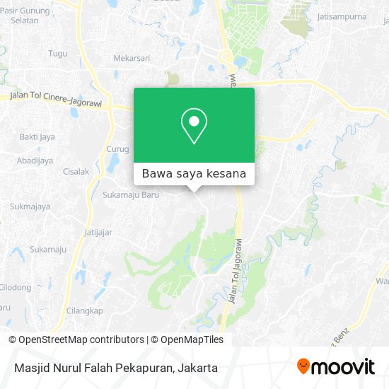 Peta Masjid Nurul Falah Pekapuran