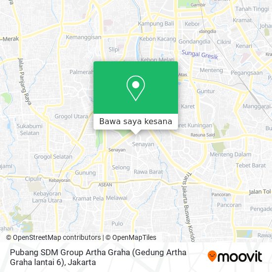 Peta Pubang SDM Group Artha Graha (Gedung Artha Graha lantai 6)