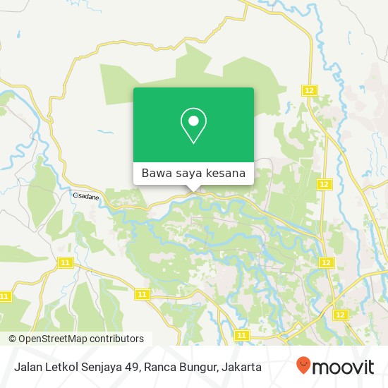 Peta Jalan Letkol Senjaya 49, Ranca Bungur