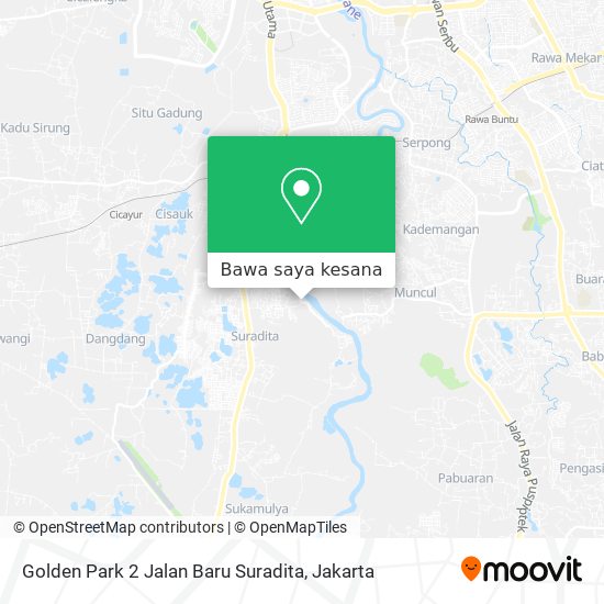 Peta Golden Park 2 Jalan Baru Suradita