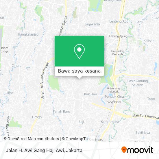 Peta Jalan H. Awi Gang Haji Awi