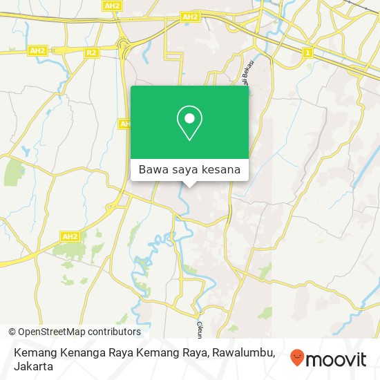 Peta Kemang Kenanga Raya Kemang Raya, Rawalumbu