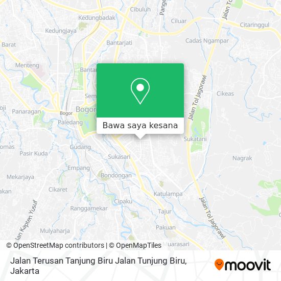 Peta Jalan Terusan Tanjung Biru Jalan Tunjung Biru