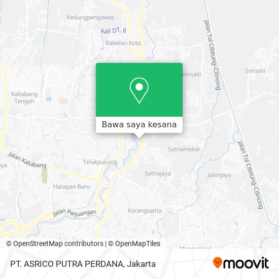 Peta PT. ASRICO PUTRA PERDANA