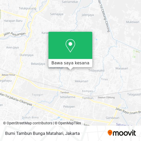 Peta Bumi Tambun Bunga Matahari