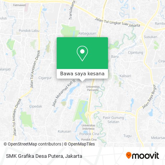 Peta SMK Grafika Desa Putera