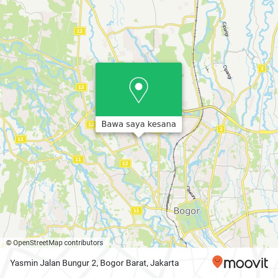 Peta Yasmin Jalan Bungur 2, Bogor Barat