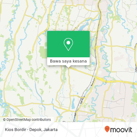 Peta Kios Bordir - Depok