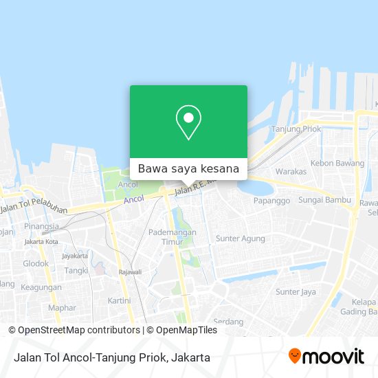 Peta Jalan Tol Ancol-Tanjung Priok