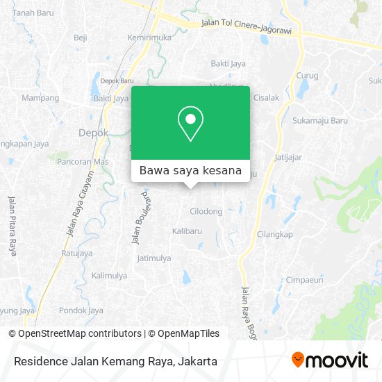 Peta Residence Jalan Kemang Raya