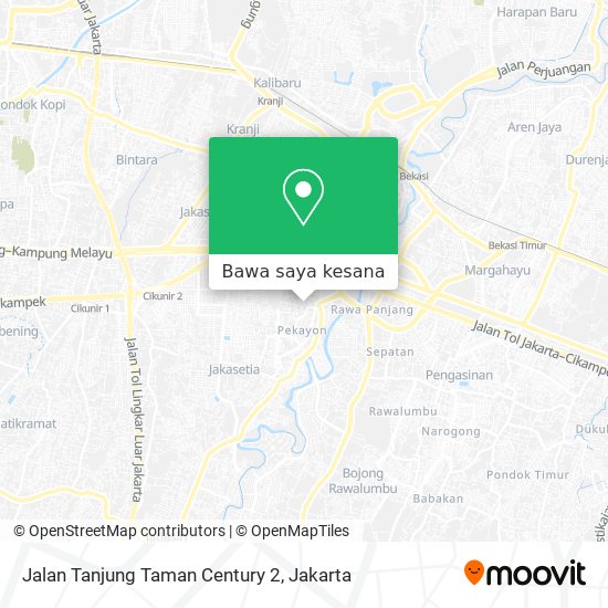 Peta Jalan Tanjung Taman Century 2