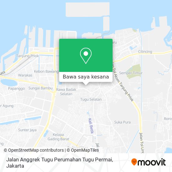 Peta Jalan Anggrek Tugu Perumahan Tugu Permai