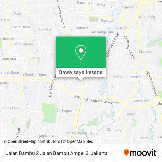 Peta Jalan Bambu 2 Jalan Bambu Ampel 3