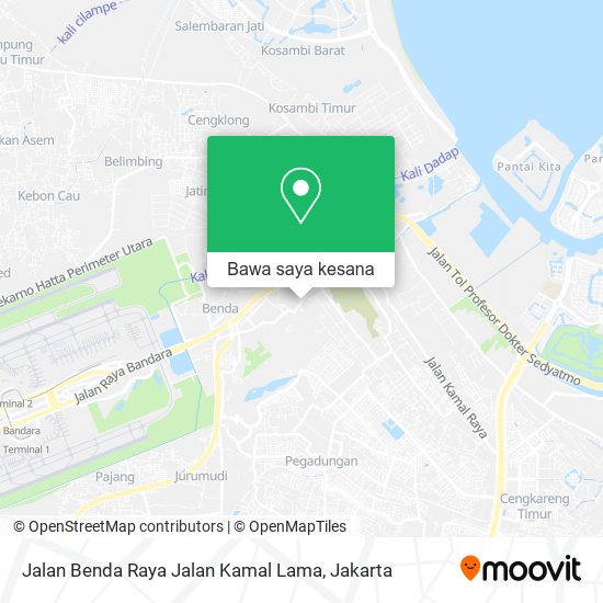 Peta Jalan Benda Raya Jalan Kamal Lama