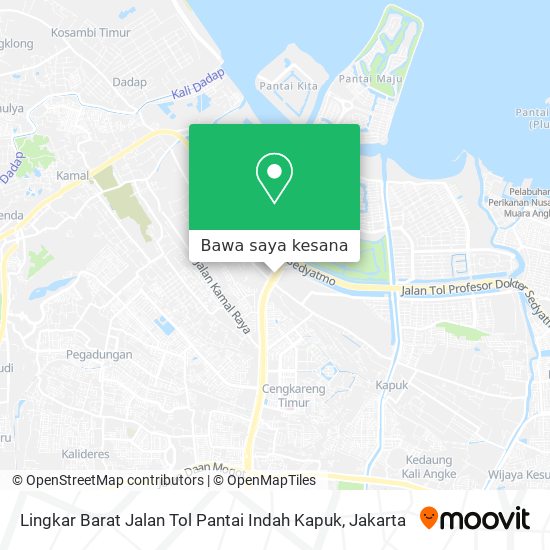 Peta Lingkar Barat Jalan Tol Pantai Indah Kapuk