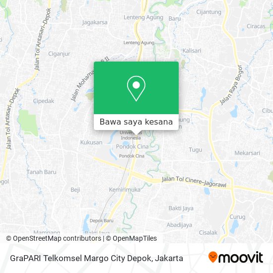 Peta GraPARI Telkomsel Margo City Depok