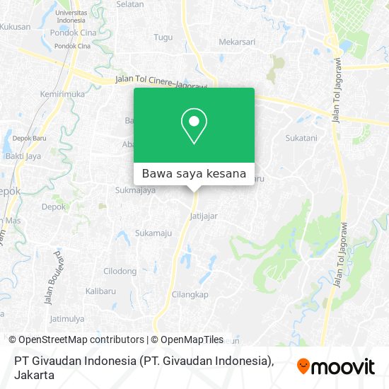 Peta PT Givaudan Indonesia (PT. Givaudan Indonesia)