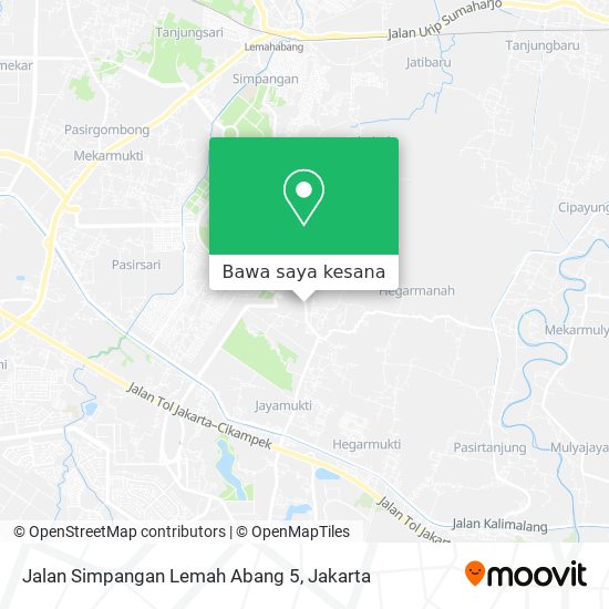 Peta Jalan Simpangan Lemah Abang 5