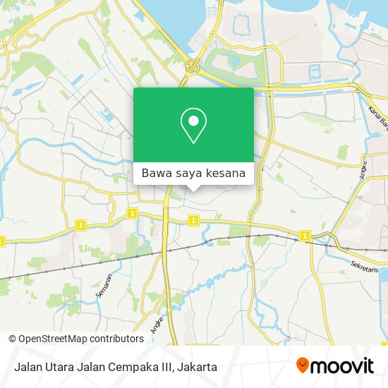 Peta Jalan Utara Jalan Cempaka III