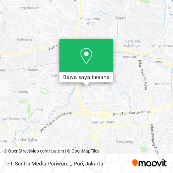 Peta PT. Sentra Media Pariwara  _  Puri