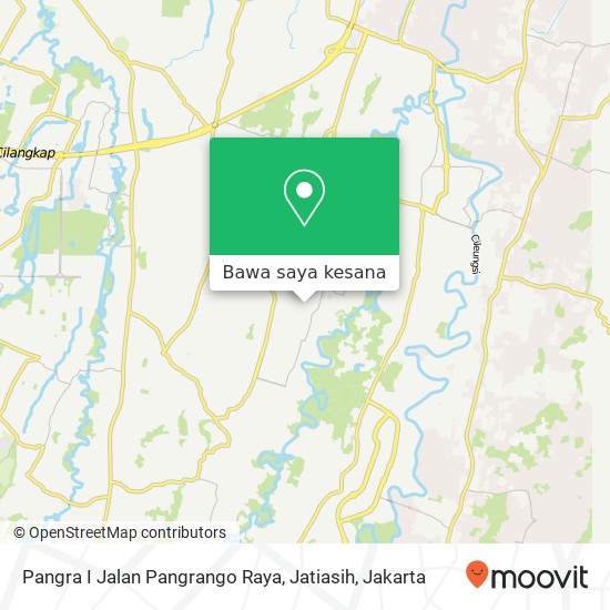 Peta Pangra I Jalan Pangrango Raya, Jatiasih