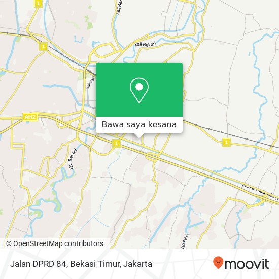 Peta Jalan DPRD 84, Bekasi Timur