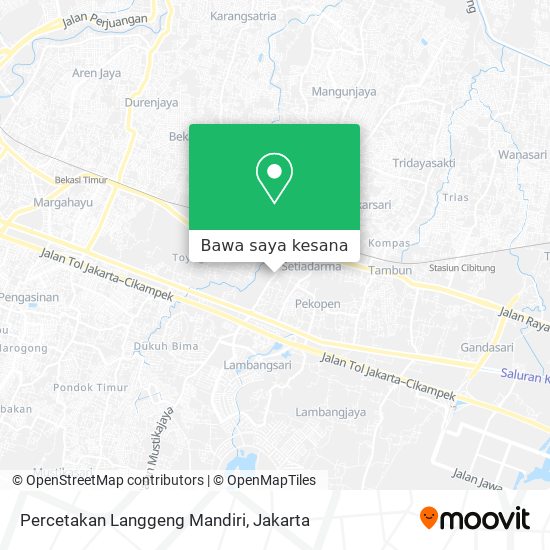 Peta Percetakan Langgeng Mandiri