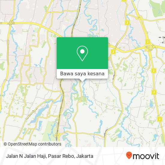 Peta Jalan N Jalan Haji, Pasar Rebo