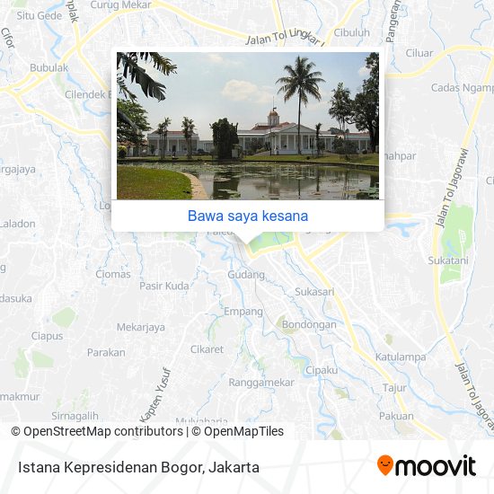 Peta Istana Kepresidenan Bogor