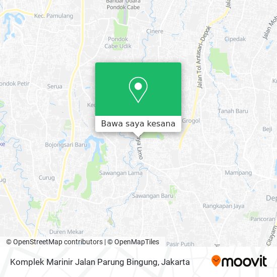 Peta Komplek Marinir Jalan Parung Bingung