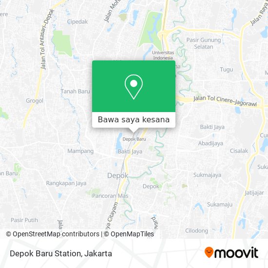 Peta Depok Baru Station