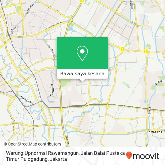 Peta Warung Upnormal Rawamangun, Jalan Balai Pustaka Timur Pulogadung