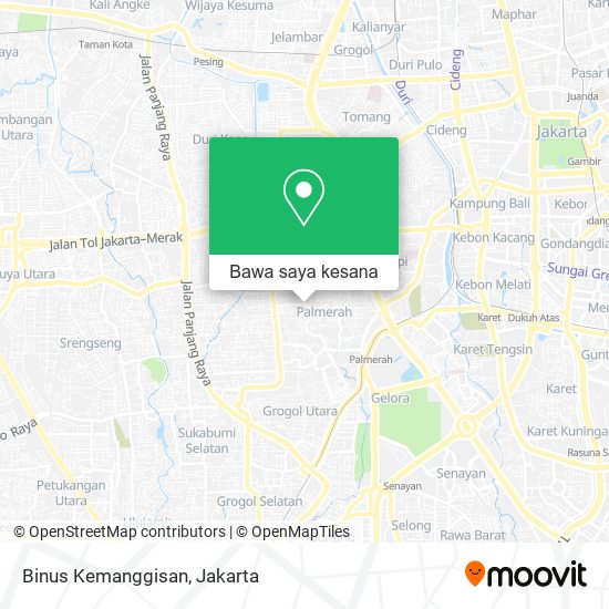 Peta Binus Kemanggisan