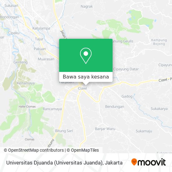 Peta Universitas Djuanda (Universitas Juanda)
