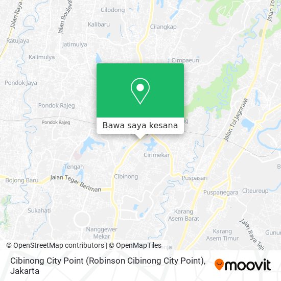 Peta Cibinong City Point