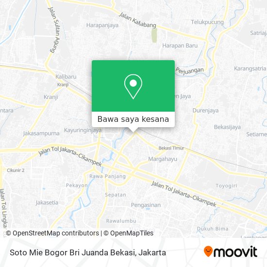 Peta Soto Mie Bogor Bri Juanda Bekasi