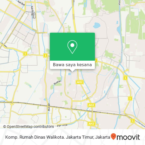 Peta Komp. Rumah Dinas Walikota. Jakarta Timur