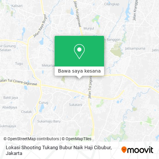 Peta Lokasi Shooting Tukang Bubur Naik Haji Cibubur