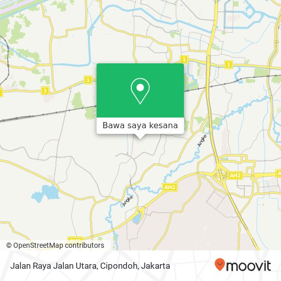 Peta Jalan Raya Jalan Utara, Cipondoh