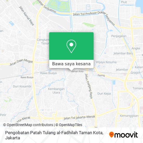 Peta Pengobatan Patah Tulang al-Fadhilah Taman Kota