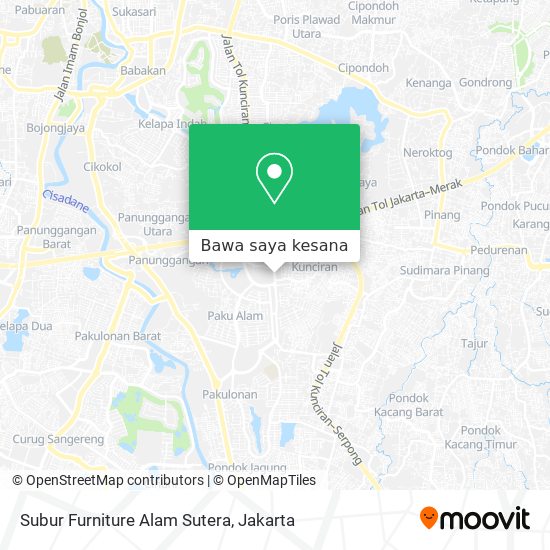 Peta Subur Furniture Alam Sutera