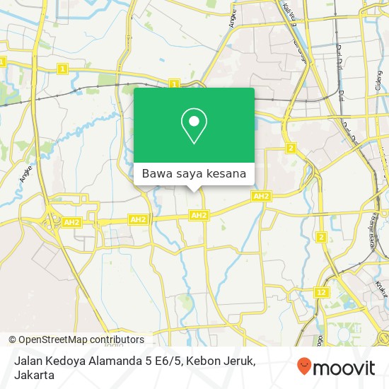 Peta Jalan Kedoya Alamanda 5 E6 / 5, Kebon Jeruk